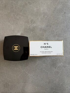 New in Box Chanel N 5 After Bath Powder 5 Oz discontinued